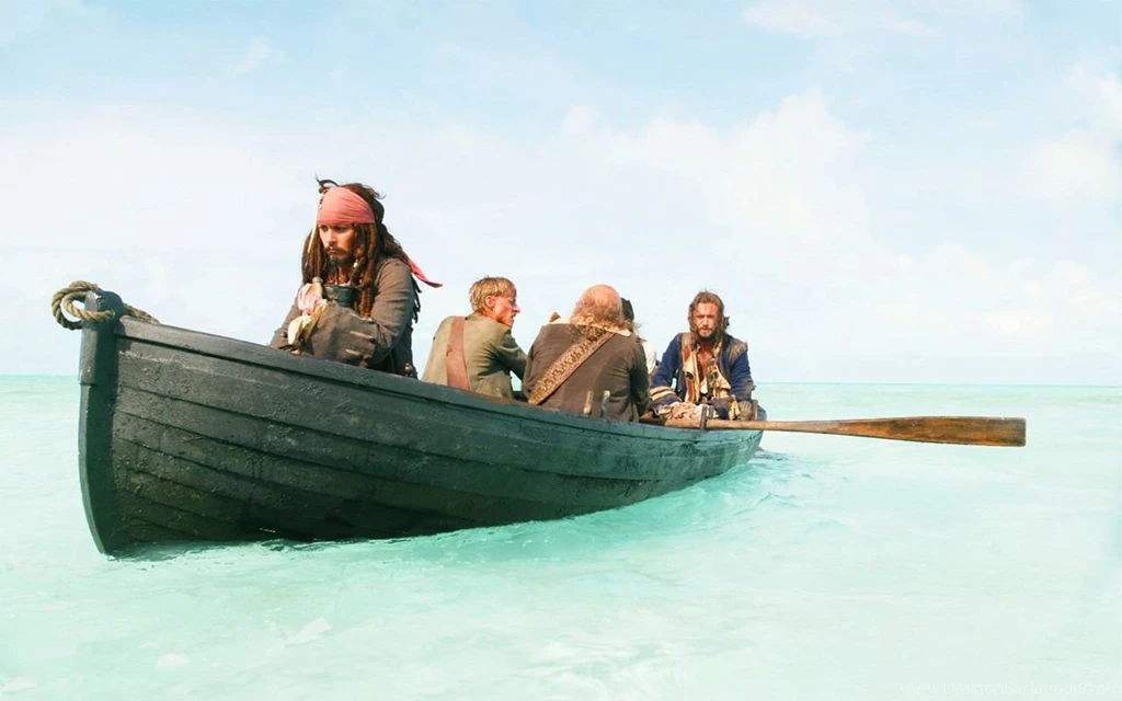 Captain Jack Sparrow Jack Davenport Johnny Depp Pirates Of The ...