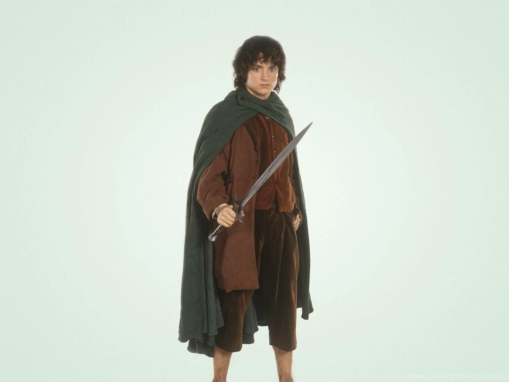 Elijah Wood, Sword, Frodo Baggins, A Light Background, Lord ...