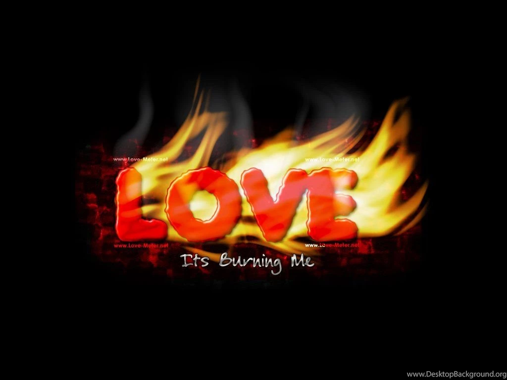 Love On Fire   The Word 'Love' On Fire   Love Wallpapers And Love ...