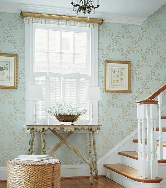 Wallpapered Entryways Home Decoration Ideas