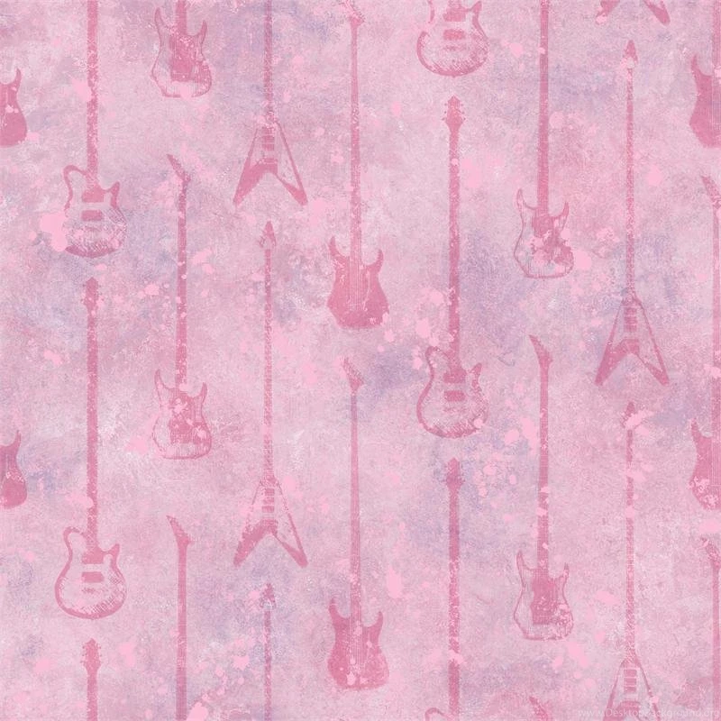 Purple Guitar Stripe Wallpapers Interior Home Decor