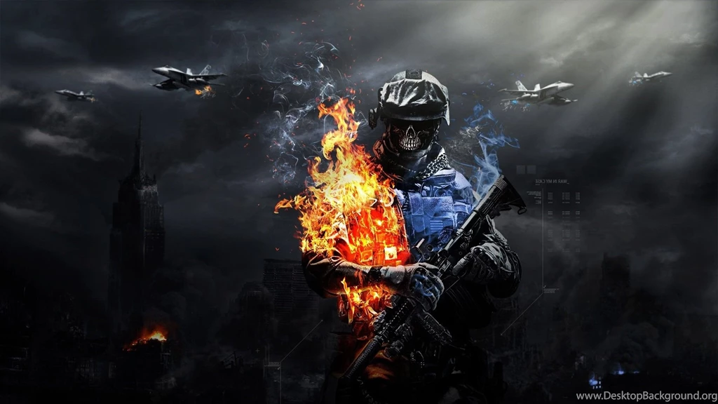 Battlefield 3, Fire, Skyscraper, Jet, Airplane, Aircraft, Weapon ...