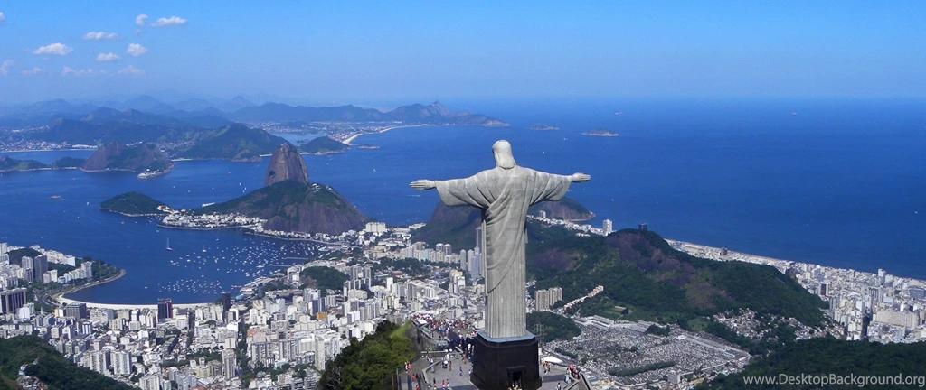 HD Backgrounds Rio De Janeiro Brazil Christ The Redeemer Top View ...