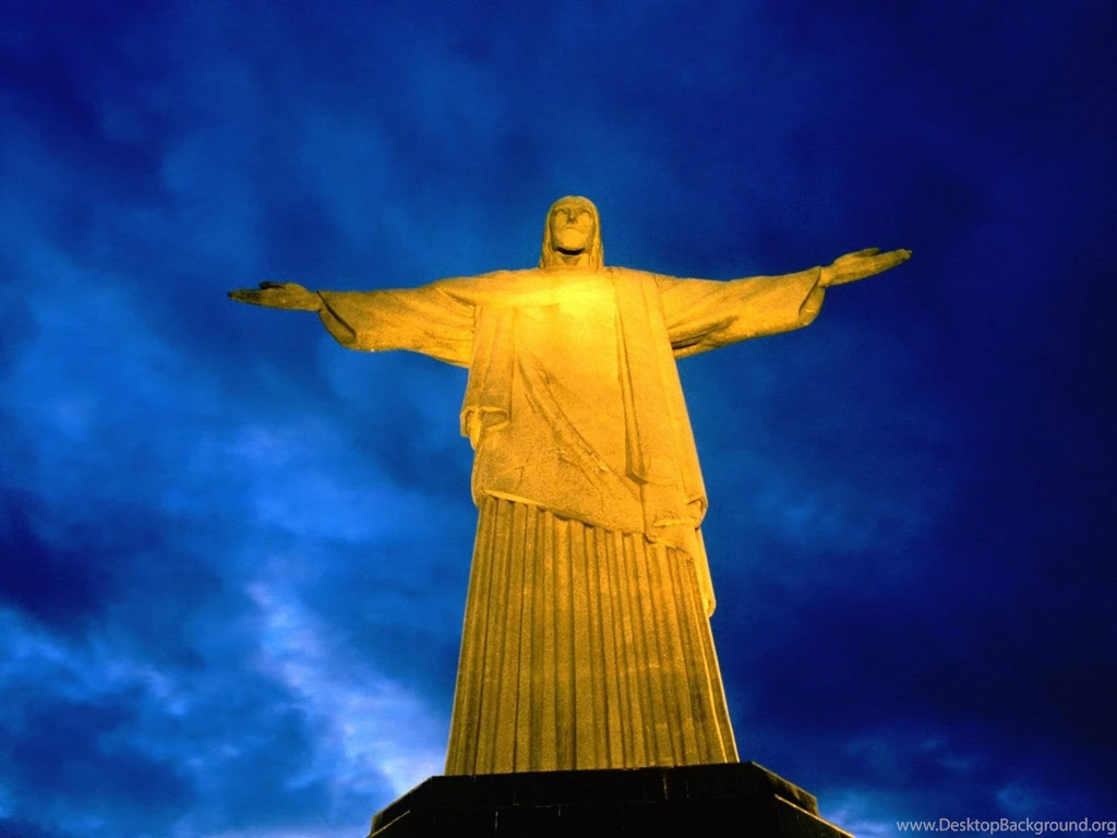 Brazil Rio De Janeiro Statues Cristo Redentor Christ The Redeemer ...