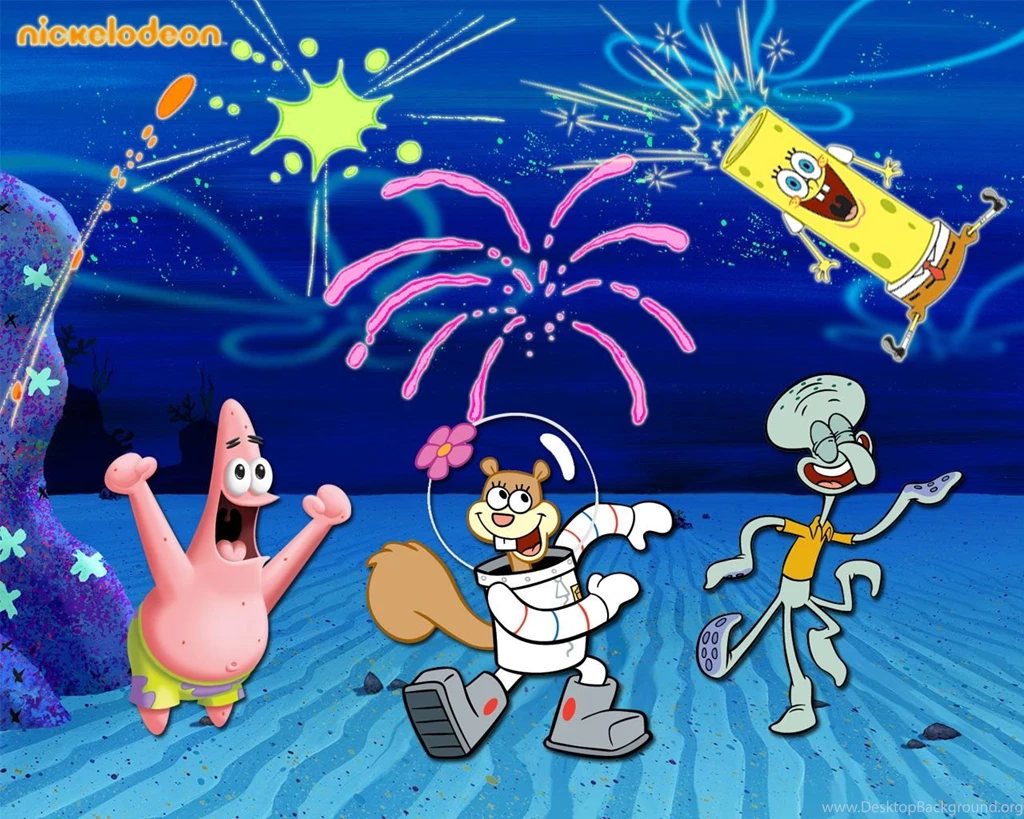 Bikini Bottom Fireworks Wallpapers 1280x1024