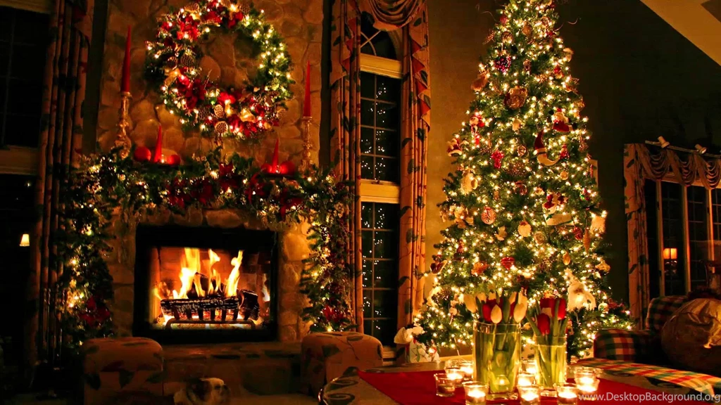 Christmas Tree And Fireplace   YouTube