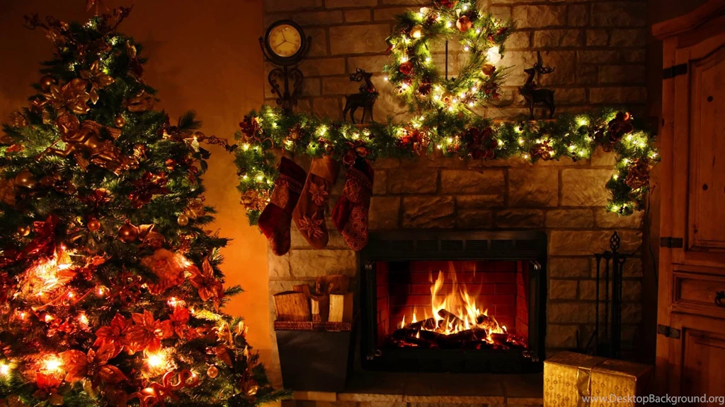 Christmas Tree Christmas Lights Fireplace YouTube