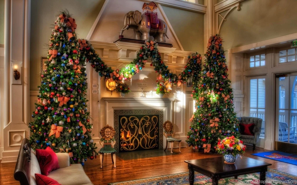 Download Wallpapers 3840x2400 Christmas Trees, Holiday, Decorations ...