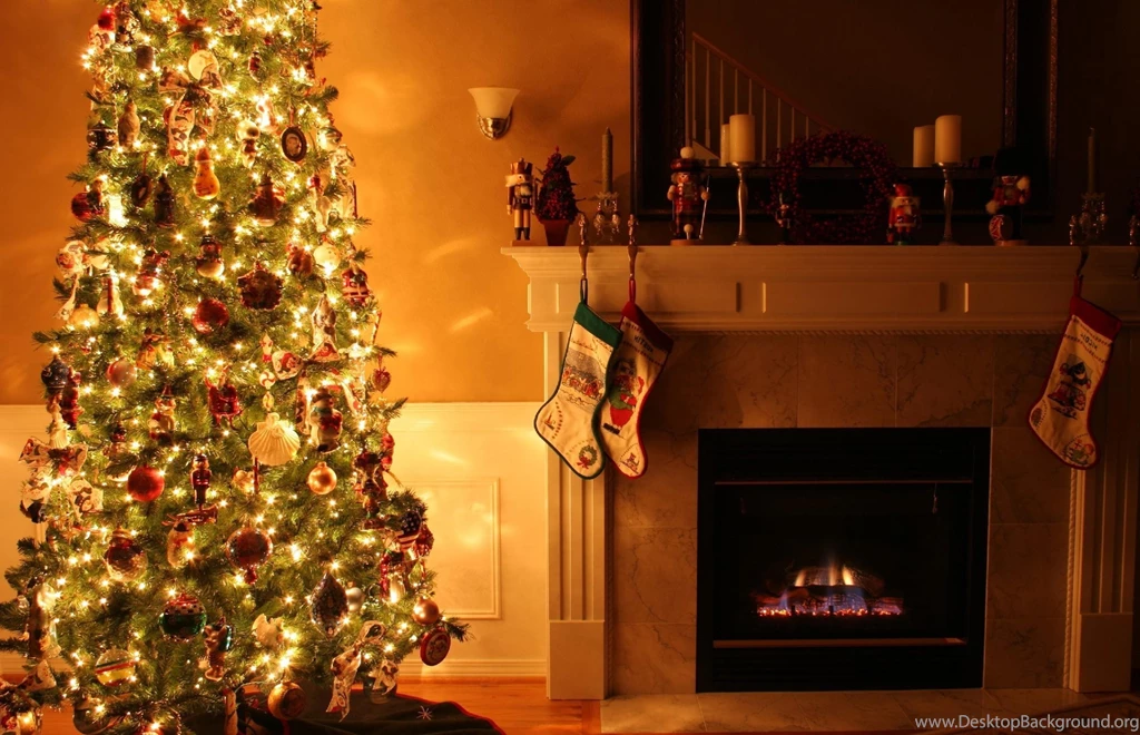 Christmas Tree Fireplace Garland Ornaments