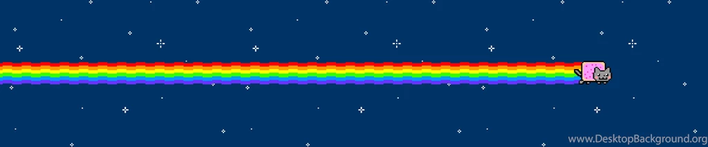 3 Monitors Nyan Cat Wallpapers By JustJanek On DeviantArt