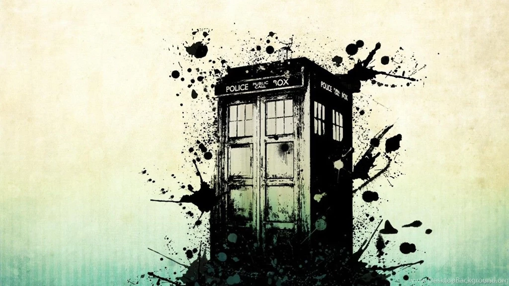 Download 1366x768 TARDIS Ink Wallpapers