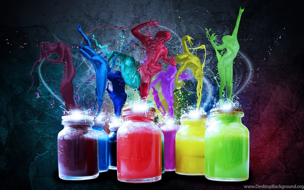 Ink Design 3D Colorful Backgrounds Wallpapers