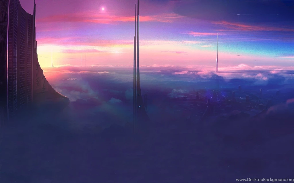 Futuristic Ufo Artwork City Skyline Cities Wallpapers ...
