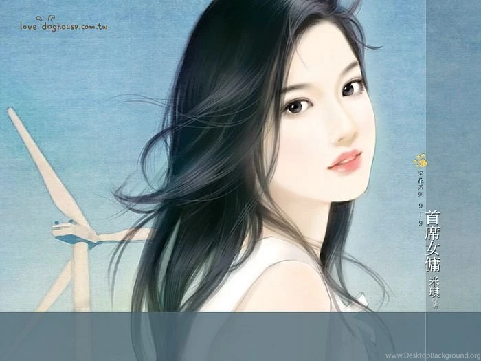 Sweet Charming Faces : Sweet Girls Paintings Wallpapers 20 ...