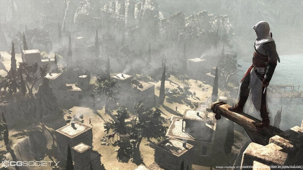 Assassins Creed Altair Ac Vilage Roof Hd Wallpapers (