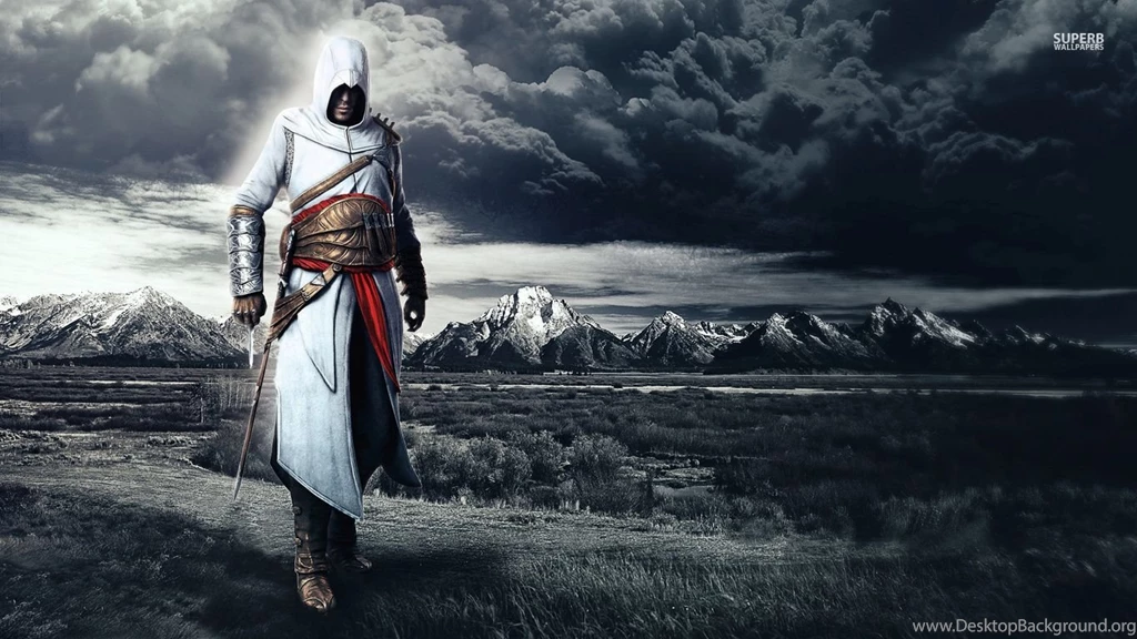 Storm Clouds Behind Altair Ibn La'Ahad Assassin's Creed ...