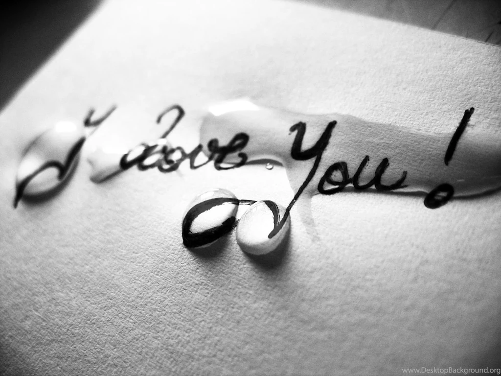 1600x1200px Wet Paper I Love U Wallpapers
