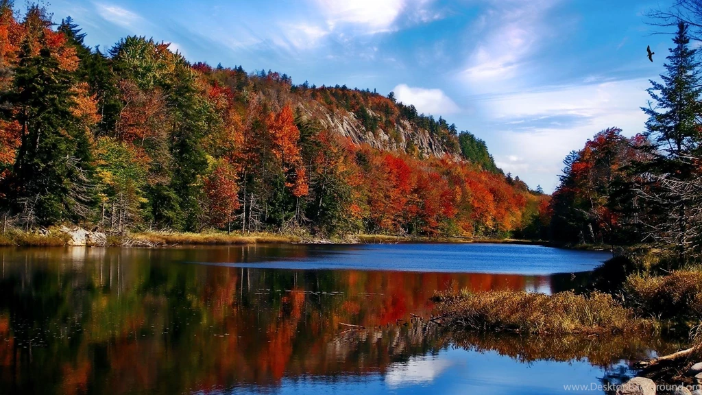 Autumn Lake In The Adironacks >> HD Wallpaper, Get It Now!