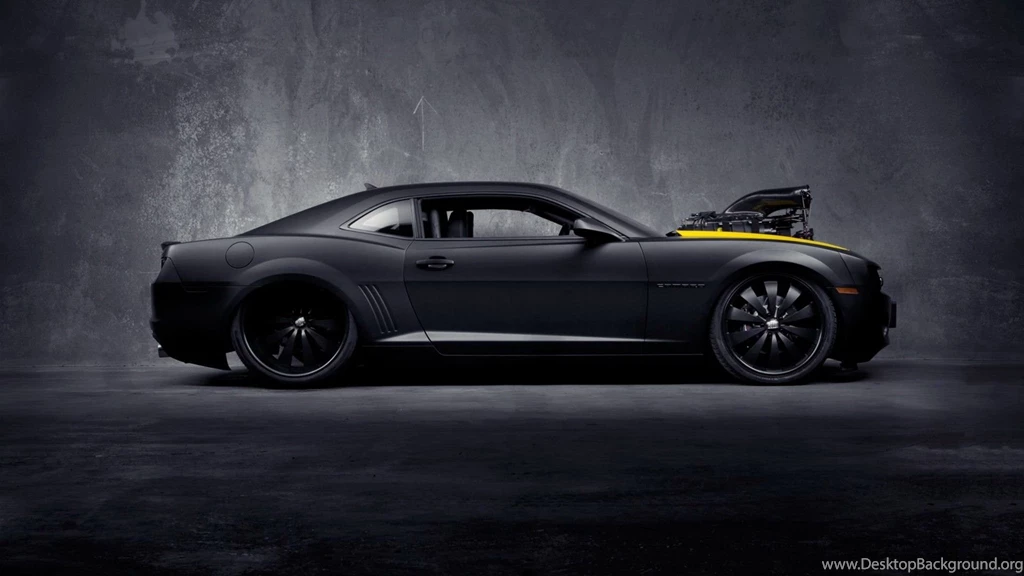 1920x1080 Matte Black Chevrolet Camaro SS Desktop PC And Mac Wallpapers
