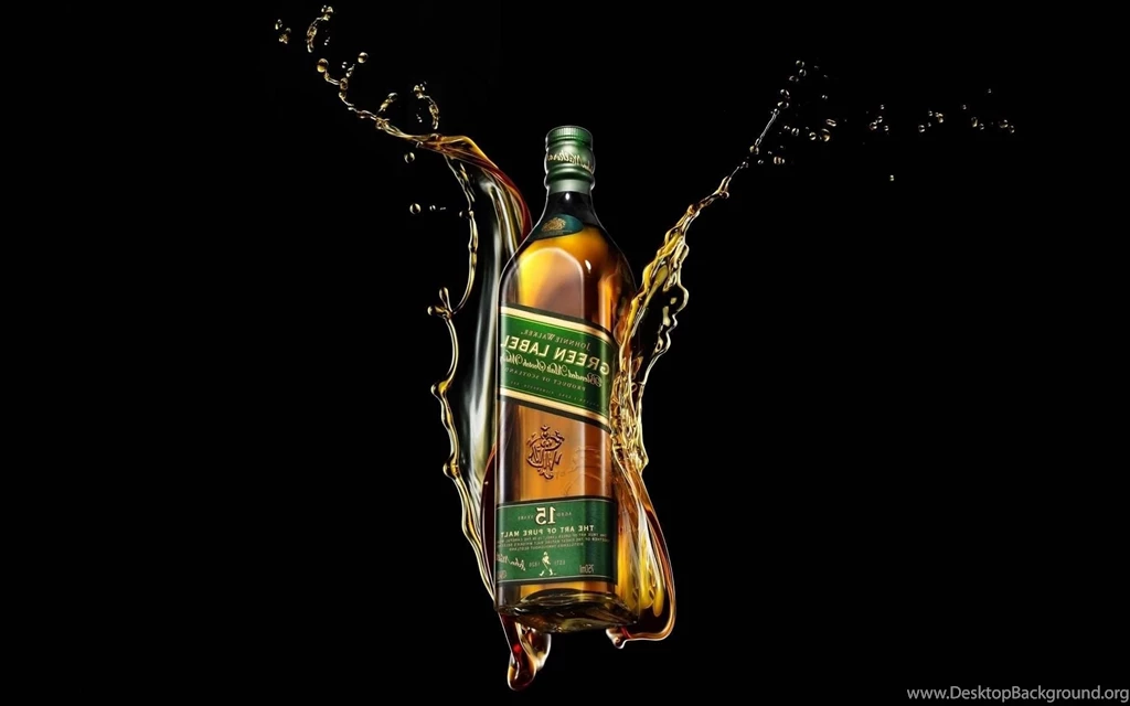 Johnnie Walker Green Label Whiskey Bottle