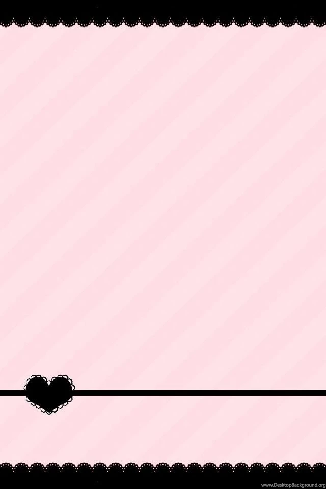 Pink And Black Heart