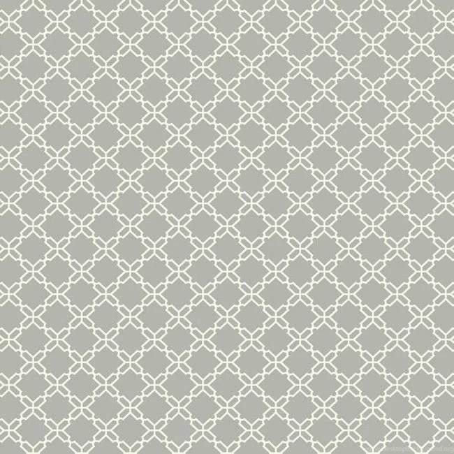 Geometric Trellis Wallpapers In Silver And White Design By Carey ...
