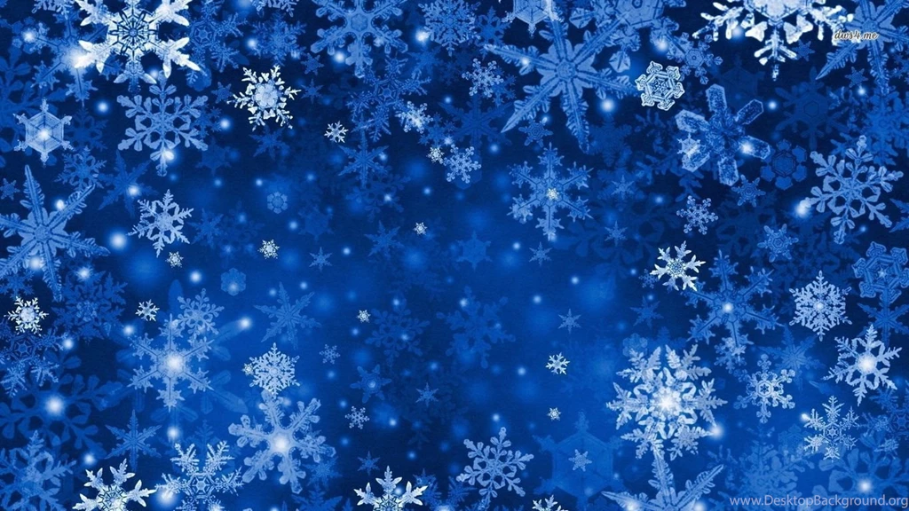 Blue Snowflakes Wallpapers Vector Wallpapers