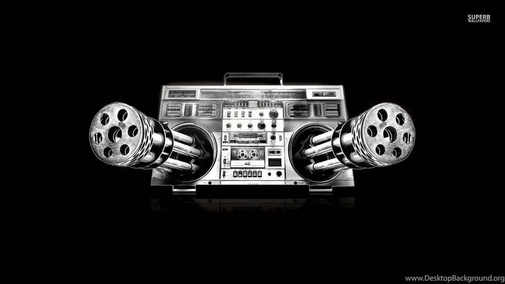 Machine Gun Boombox Wallpapers Digital Art Wallpapers