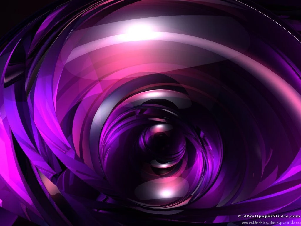 Glossy Purple Abstract 3d Wallpapers