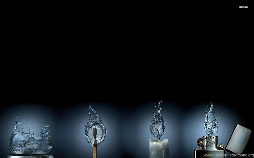 Water Flame, Lighter, Zippo, Candle, Match, Digital art, 1920x1200 ...