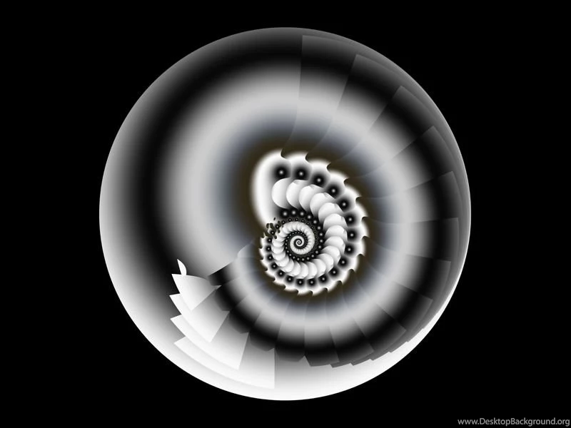 Fractal Art By Vicky, Black And White Wallpapers