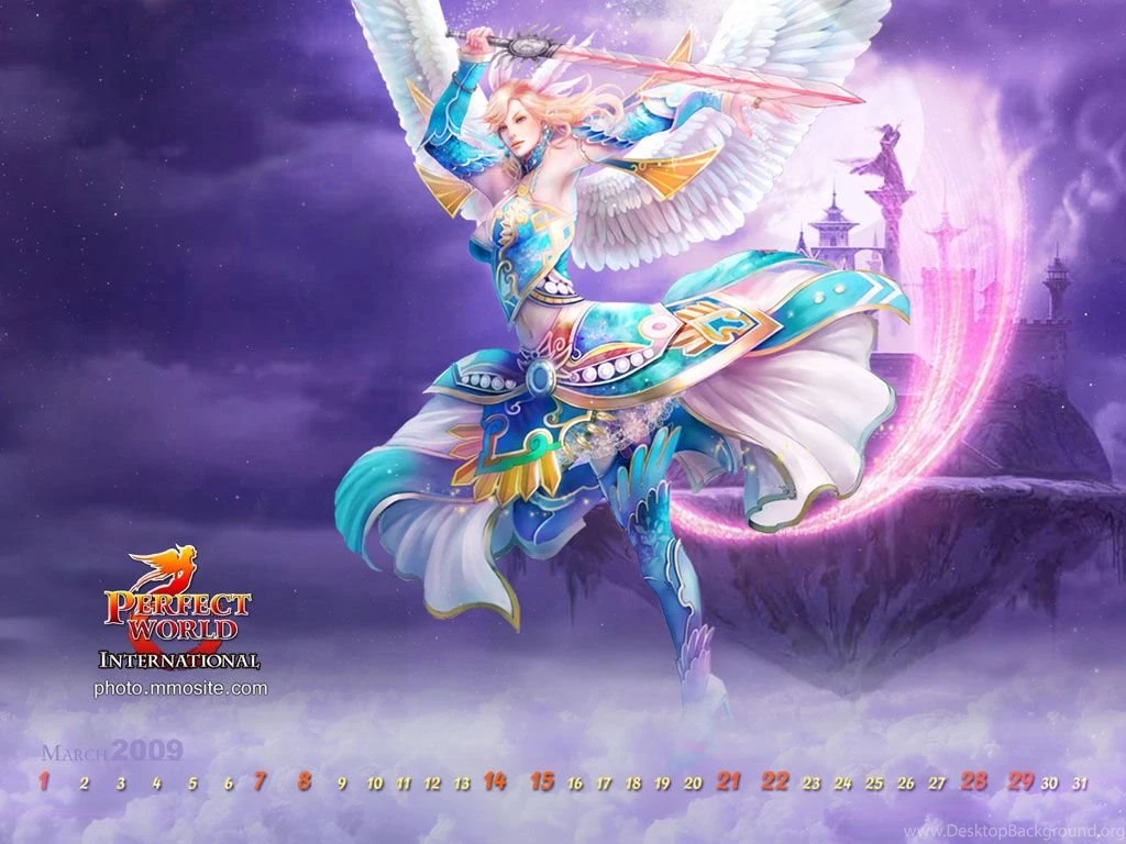MMOsite March Canlendar Wallpapers Available MMORPG Photo News ...