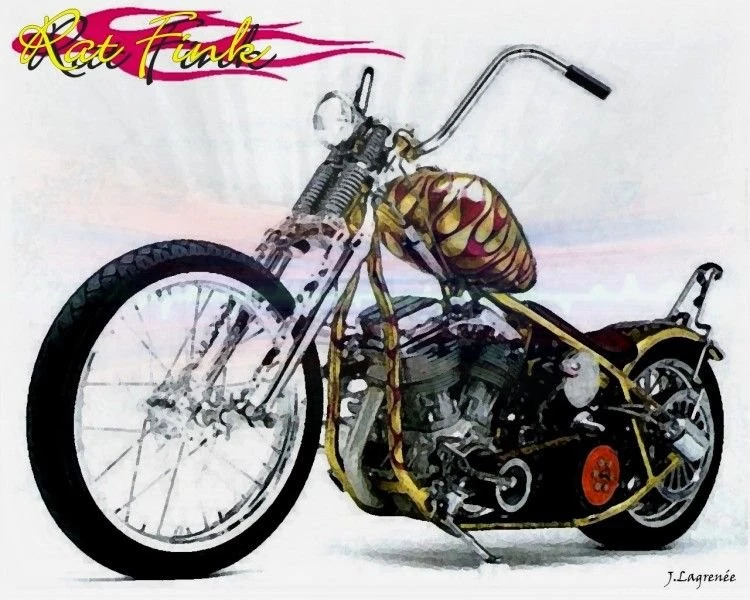 Wallpapers Motorbikes > Wallpapers Harley Davidson Rat Fink By ...