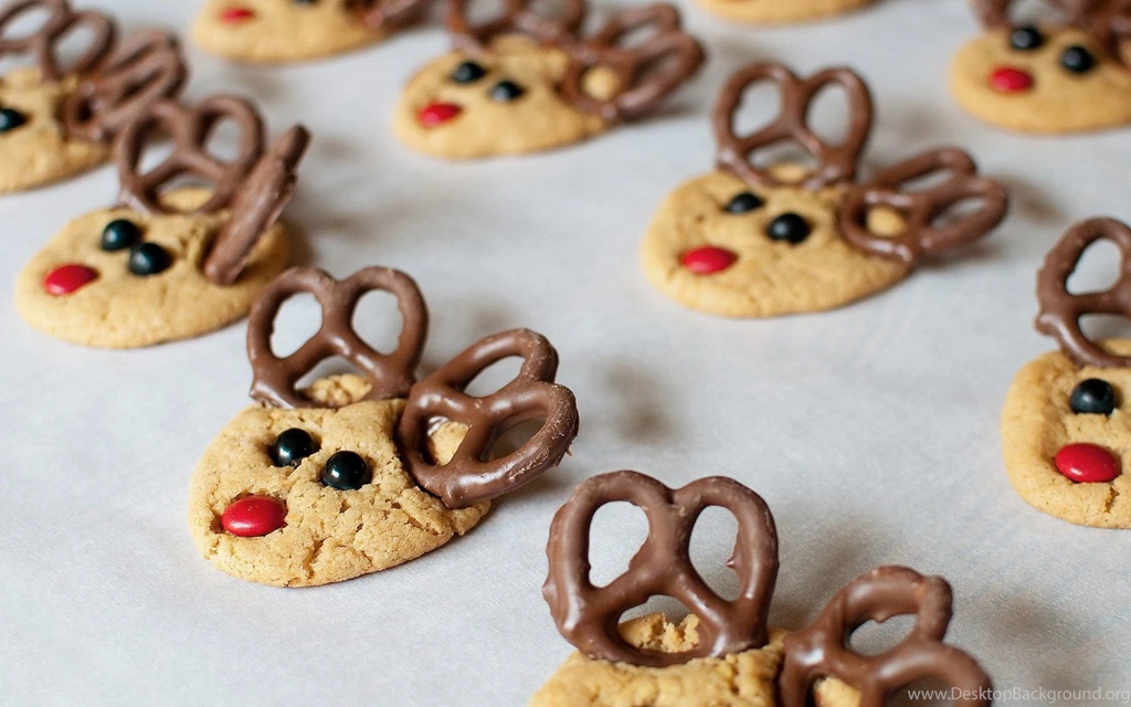 Adorable Face Of Reindeer Cooked By Chocolate Hd 1080p