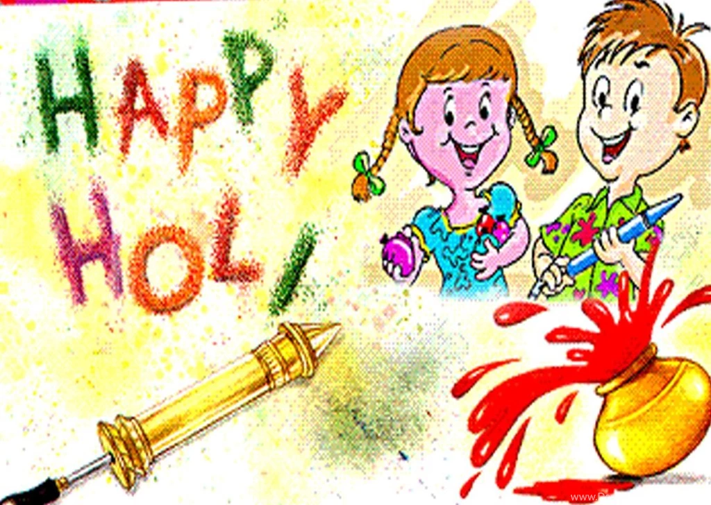 Happy Holi Cartoon Hd Wallpapers Free Download