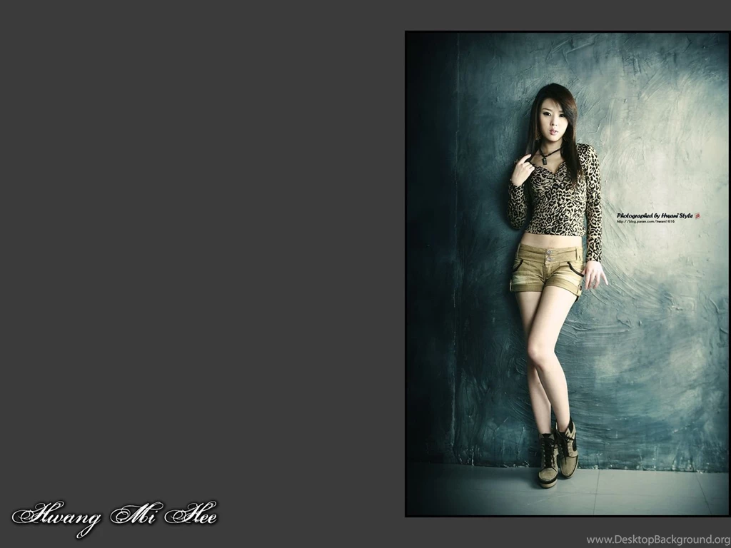 Hwang Mi Hee Leopard Top And Khaki Shorts 10 Wallpapers