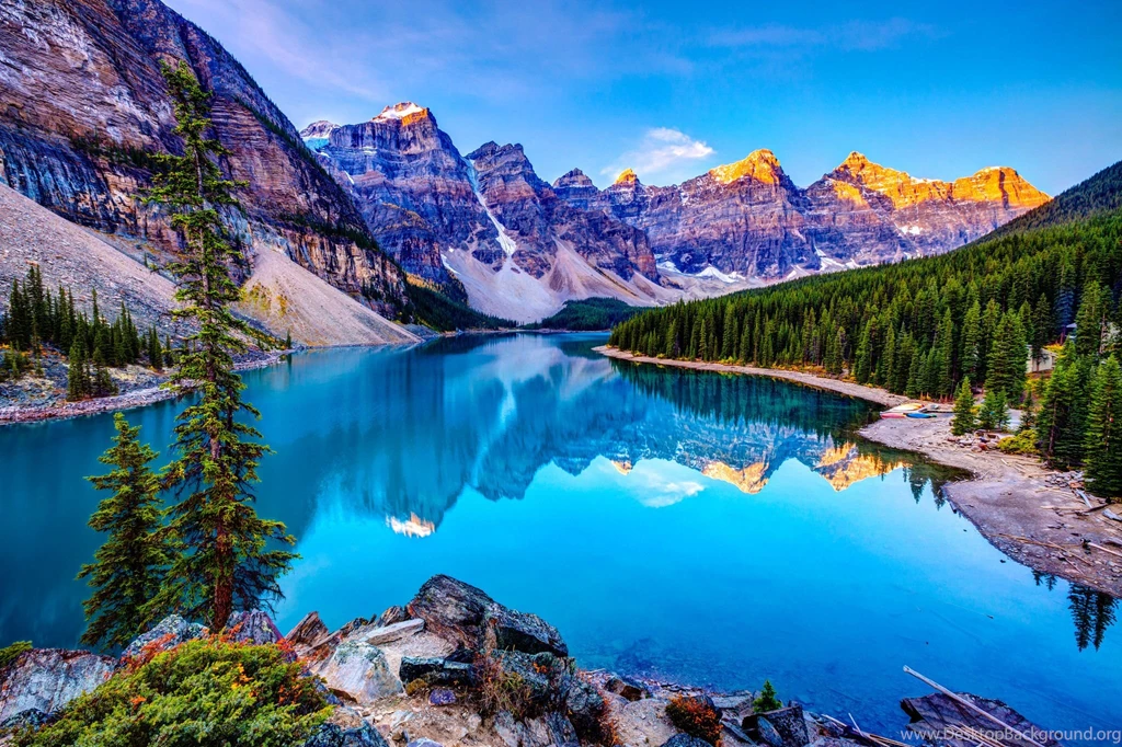 Nature Mountains Sky Lake Clouds HDWallpaperFX