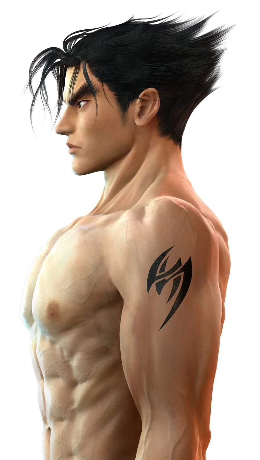 Jin Kazama Side View By Eaglespare On DeviantArt