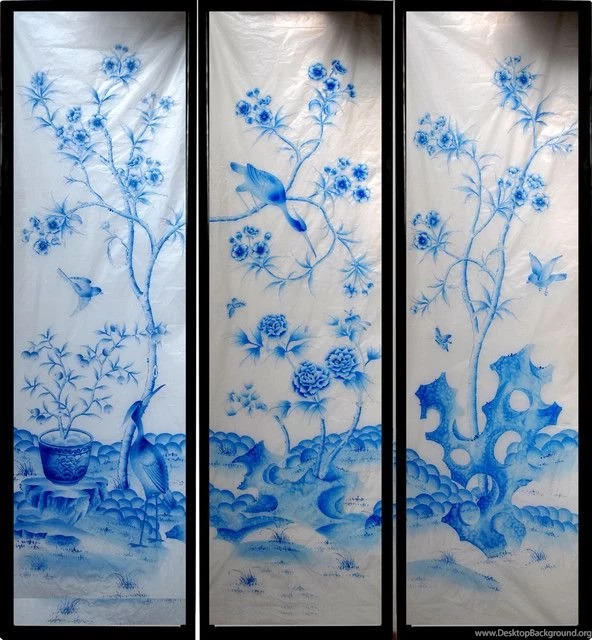 Hand painted Screens   Asian   Wallpapers   Other Metro   By ATHENA ...