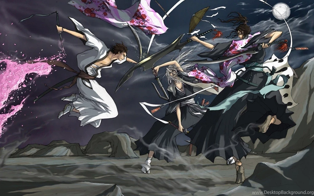 Anime Character Series Bleach Male Cool Boys Sword Wallpapers ...