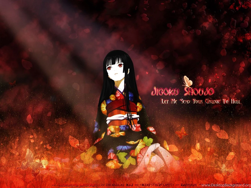Jigoku Shoujo: Girl From Hell Dark Anime HD Wallpapers
