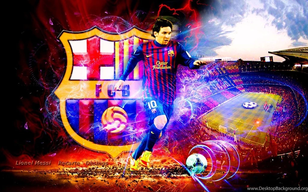 Papel De Parede Messi Background, Imagem Do Futebol