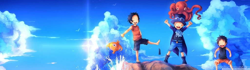 One Piece Art Sabo Portgas D.Ace Luffy HD Desktop Wallpapers ...