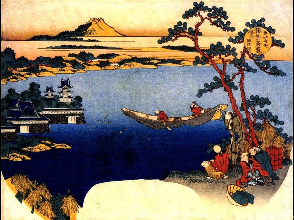My Free Wallpapers   Artistic Wallpapers : Hokusai   View Of Lake Suwa