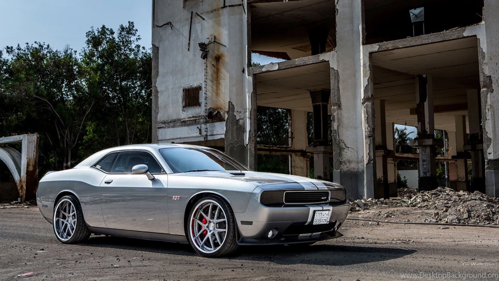 1920x1080px Silver Dodge Challenger Srt8 Car On The Road