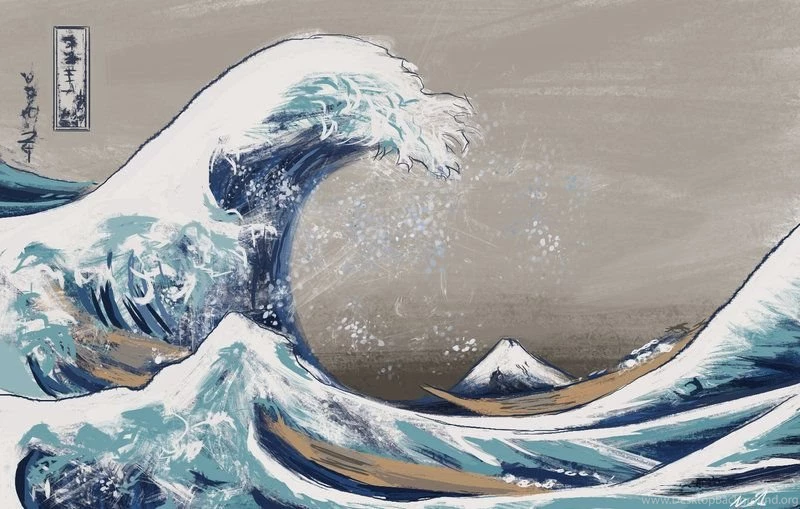 Hokusai Waves By Nixuboy On DeviantArt