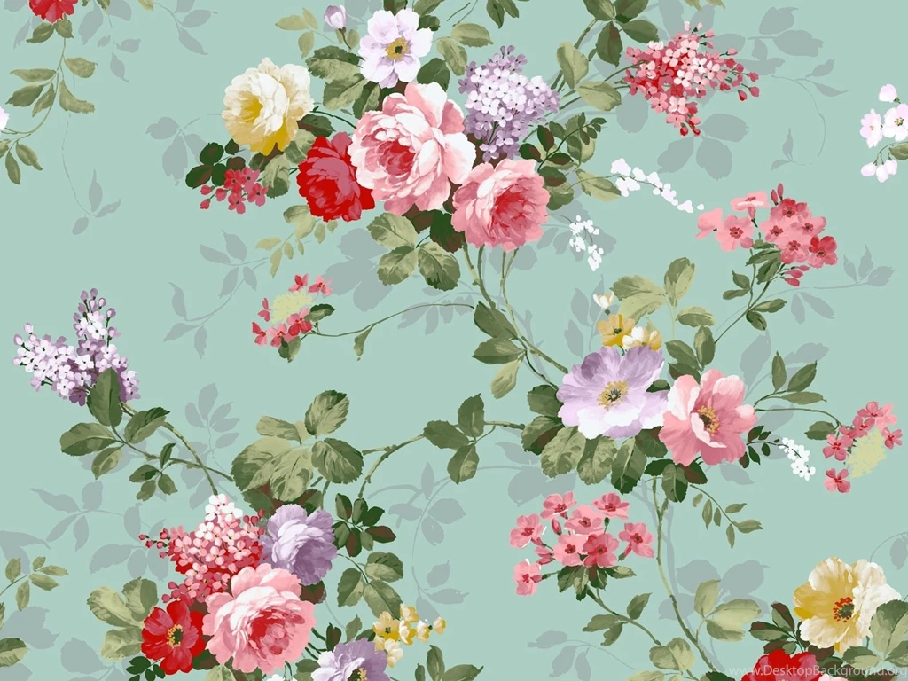Cute Vintage Flowers Wallpapers