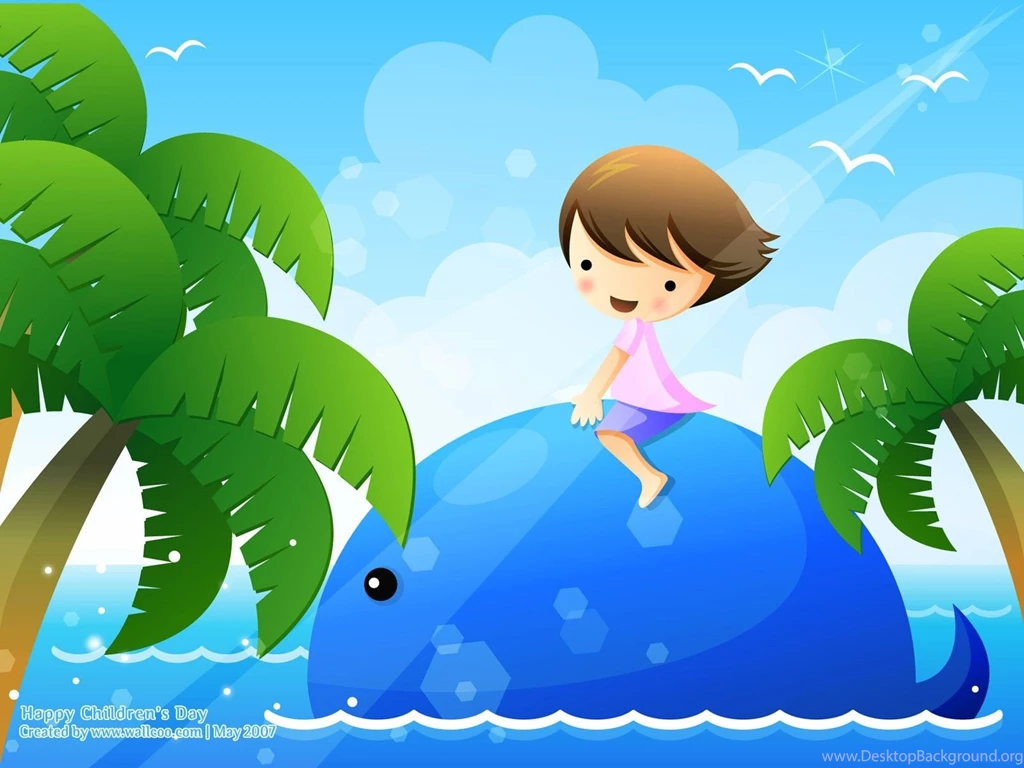 Desktop Wallpapers Kid On Whale Children