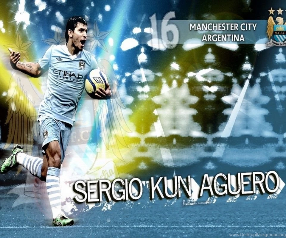 Sergio Aguero Manchester City Desktop Wallpapers