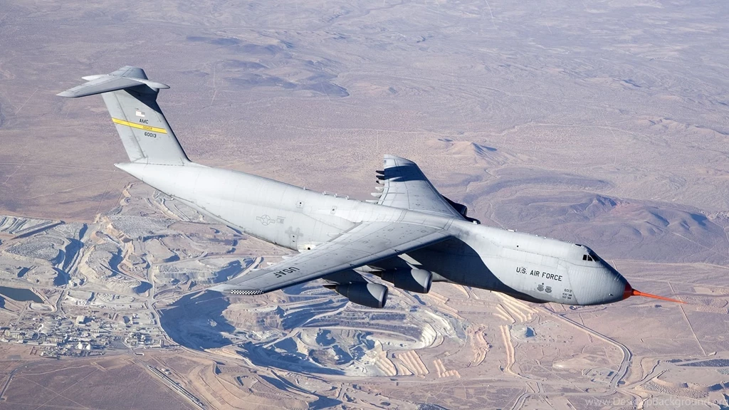 Aircraft, Lockheed C 5 Galaxy, Flying HD Wallpapers